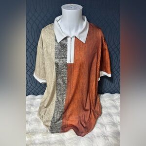 Hardaddy Mens Short Sleeve Multicolor Hawaiian Stretch Bowling Shirt 3xl EUC